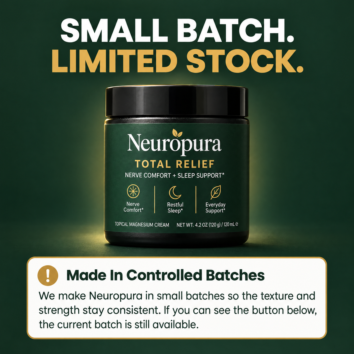 Neuropura is made in small batches
