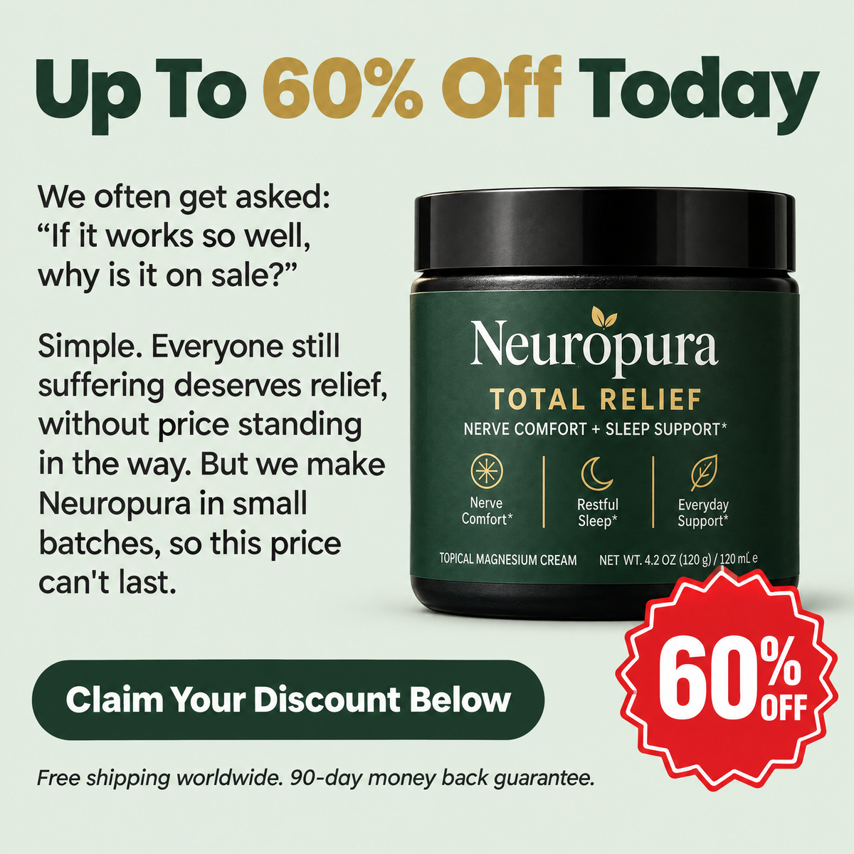 Up to 60% off Neuropura today