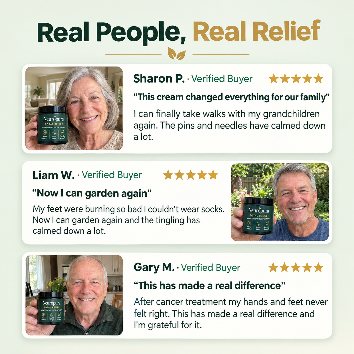 Real people, real relief: Neuropura customer reviews