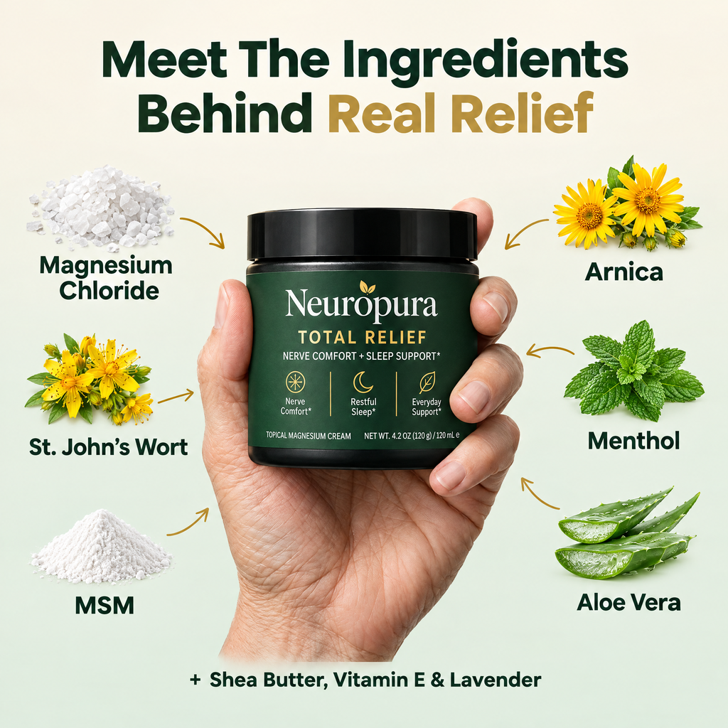 The ingredients behind Neuropura Total Relief