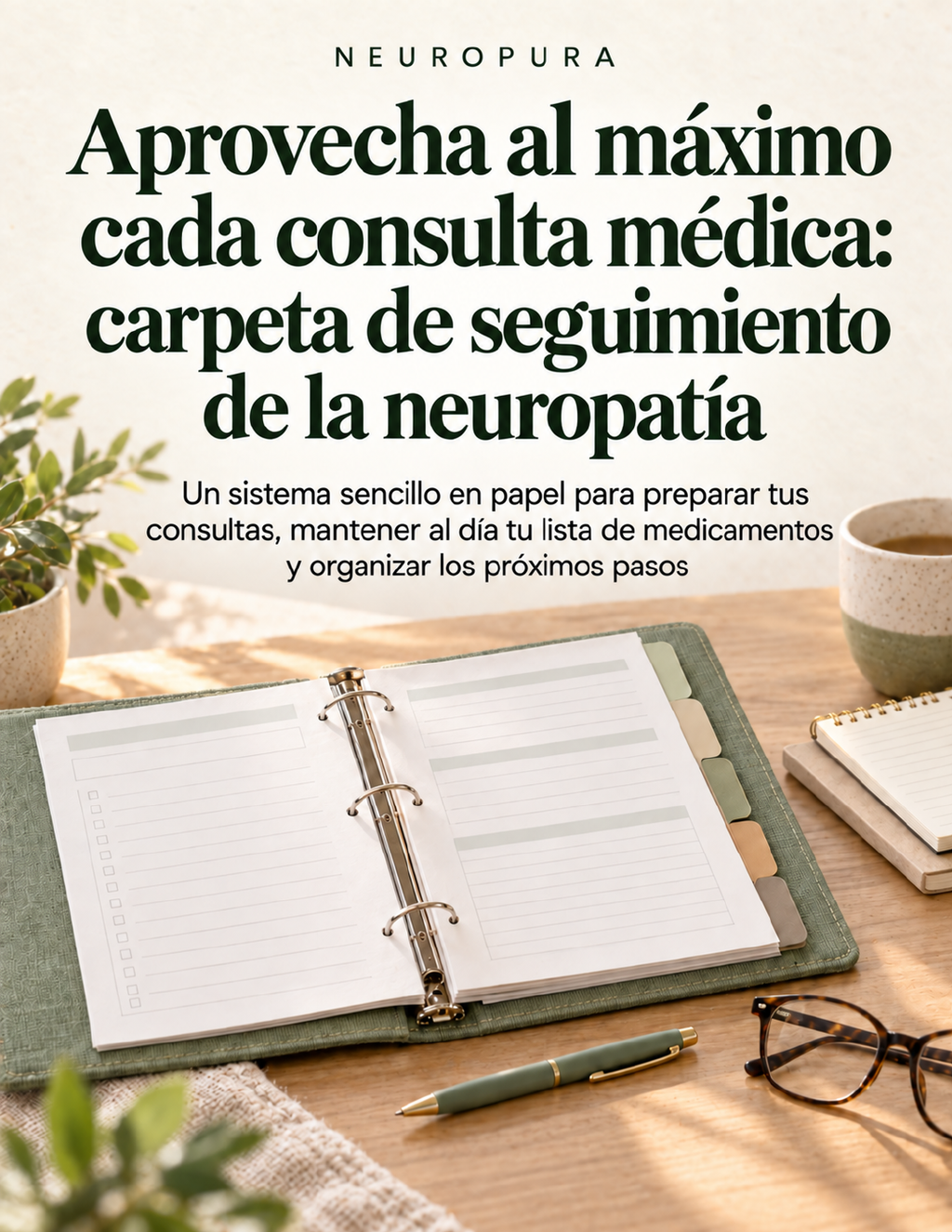 Aprovecha al máximo cada consulta médica: carpeta de seguimiento de la neuropatía